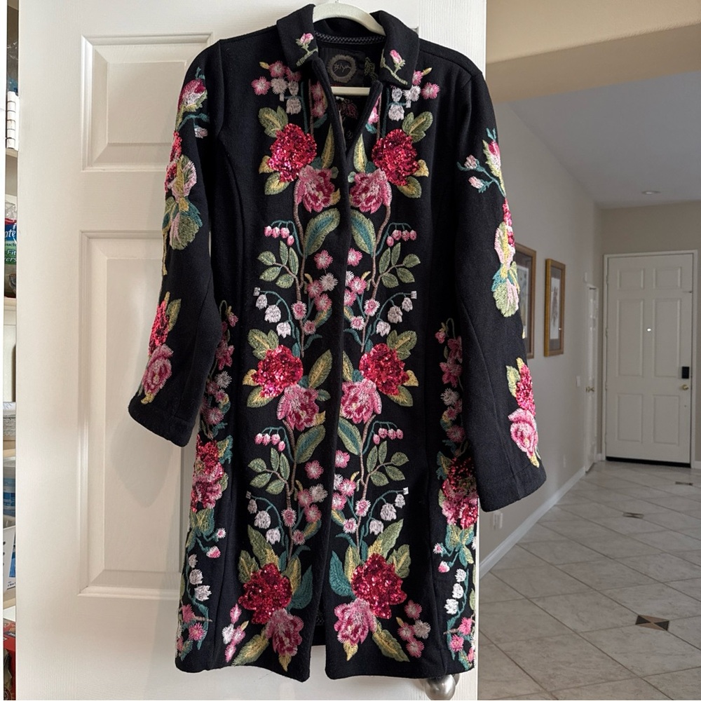 Johnny Was Lois Sequin Blazer. Size S. NWT